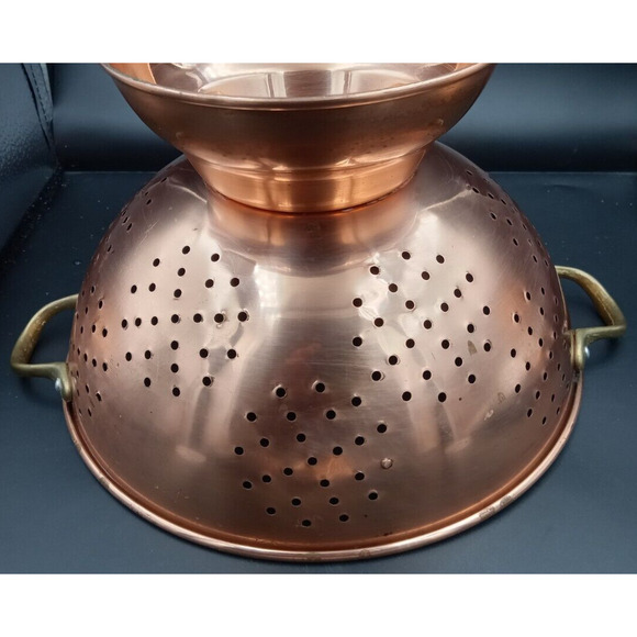 Copper colander strainer - Picture 6 of 8